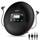 【中古】CDプレーヤー Bluetooth対応 HOTT FM機能 CD903TF 1800mAhの大容量バッテリー内蔵 CDウォークマン 最低10時間再生 U...