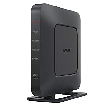 【中古】BUFFALO 無線LAN親機 11ac/n/a/g/b 1733+800Mbps AirStation ブラック WSR-2533DHPL2-BK