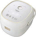 【中古】「非常に良い」パナソニック 炊飯器 3.5合 一人暮らし IH フラット天面 ホワイト SR-KT060-W