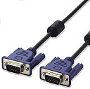 【中古】「非常に良い」エレコム ディスプレイケーブル D-sub15ピン VGA-VGA スリム 1.5m ブラック CAC-15BK