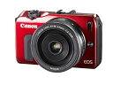 【中古】「非常に良い」Canon ミラーレス一眼カメラ EOS M レンズキット EF-M22mm F2 STM付属 レッド EOSMRE-22STMLK(2)