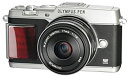 【中古】OLYMPUS ミラーレス一眼 PEN E-P5 17mm F1.8 レンズキット(ビューファインダー VF-4セット) シルバー プレミアムモデル E...