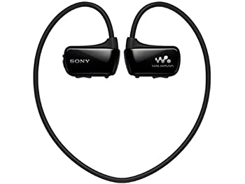 【中古】（非常に良い）SONY ウォークマン Wシリーズ 8GB ヘッドホン一体型 防水タイプ ブラック NW-W274S/B