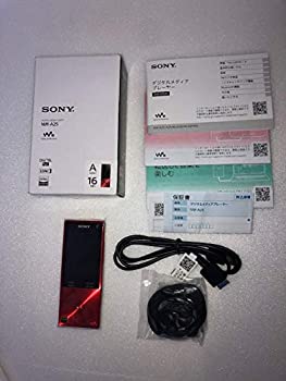 【中古】(非常に良い)SONY ウォークマン A20シリーズ 16GB ハイレゾ音源対応 2015年モデル シナバーレッド NW-A25 RM