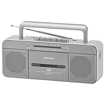 【中古】（非常に良い）オーム電機 AudioComm ポータブルラジカセ ステレオラジオカセットレコーダー U..