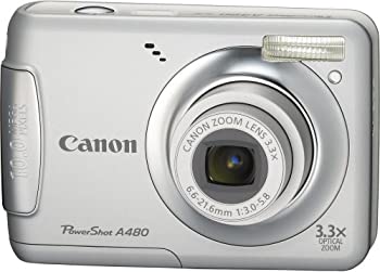 【中古】Canon デジタルカメラ PowerShot (パワーショット) A480 シルバー PSA480(SL)