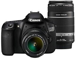 【中古】（非常に良い）Canon デジタル一眼レフカメラ EOS 60D ダブルズームキット EF-S18-55mm/EF-S55-250mm付属 EOS60D-WKIT