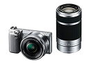 【中古】SONY ミラーレス一眼 NEX-5T ダブルズームレンズキット シルバー NEX-5TY-S