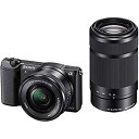 【中古】（非常に良い）ソニー ミラーレス一眼 α5100 ダブルズームレンズキット E PZ 16-50mm F3.5-5.6 OSS + E 55-210mm ブラック ILCE-5100Y-B