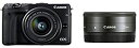 【中古】Canon ミラーレス一眼カメラ EOS M3 ダブルレンズキット(ブラック) EF-M15-45mm F3.5-6.3 IS STM EF-M22mm...