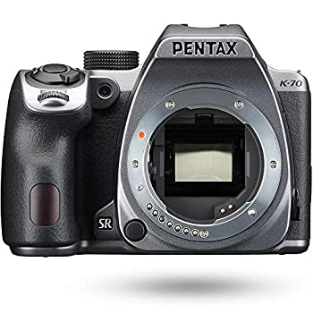 【中古】(非常に良い）PENTAX K-70 ボディ シルバー デジタル一眼レフカメラ 超高感度 2424万画素APS-C センサー アウトドアに最適 全天候型 一眼レフ 4.5段ボディ内手振れ補正搭載 明るく見やすいガラスペンタプリズム採用の視野率100%光学ファインダー搭載 バリアングルモニター 16983【メーカー名】リコー【メーカー型番】16983【ブランド名】ペンタックス【商品説明】 こちらの商品は中古品となっております。 画像はイメージ写真ですので 商品のコンディション・付属品の有無については入荷の度異なります。 買取時より付属していたものはお付けしておりますが付属品や消耗品に保証はございません。 商品ページ画像以外の付属品はございませんのでご了承下さいませ。 中古品のため使用に影響ない程度の使用感・経年劣化（傷、汚れなど）がある場合がございます。 また、中古品の特性上ギフトには適しておりません。 製品に関する詳細や設定方法は メーカーへ直接お問い合わせいただきますようお願い致します。 当店では初期不良に限り 商品到着から7日間は返品を受付けております。 他モールとの併売品の為 完売の際はご連絡致しますのでご了承ください。 プリンター・印刷機器のご注意点 インクは配送中のインク漏れ防止の為、付属しておりませんのでご了承下さい。 ドライバー等ソフトウェア・マニュアルはメーカーサイトより最新版のダウンロードをお願い致します。 ゲームソフトのご注意点 特典・付属品・パッケージ・プロダクトコード・ダウンロードコード等は 付属していない場合がございますので事前にお問合せ下さい。 商品名に「輸入版 / 海外版 / IMPORT 」と記載されている海外版ゲームソフトの一部は日本版のゲーム機では動作しません。 お持ちのゲーム機のバージョンをあらかじめご参照のうえ動作の有無をご確認ください。 輸入版ゲームについてはメーカーサポートの対象外です。 DVD・Blu-rayのご注意点 特典・付属品・パッケージ・プロダクトコード・ダウンロードコード等は 付属していない場合がございますので事前にお問合せ下さい。 商品名に「輸入版 / 海外版 / IMPORT 」と記載されている海外版DVD・Blu-rayにつきましては 映像方式の違いの為、一般的な国内向けプレイヤーにて再生できません。 ご覧になる際はディスクの「リージョンコード」と「映像方式※DVDのみ」に再生機器側が対応している必要があります。 パソコンでは映像方式は関係ないため、リージョンコードさえ合致していれば映像方式を気にすることなく視聴可能です。 商品名に「レンタル落ち 」と記載されている商品につきましてはディスクやジャケットに管理シール（値札・セキュリティータグ・バーコード等含みます）が貼付されています。 ディスクの再生に支障の無い程度の傷やジャケットに傷み（色褪せ・破れ・汚れ・濡れ痕等）が見られる場合がありますので予めご了承ください。 2巻セット以上のレンタル落ちDVD・Blu-rayにつきましては、複数枚収納可能なトールケースに同梱してお届け致します。 トレーディングカードのご注意点 当店での「良い」表記のトレーディングカードはプレイ用でございます。 中古買取り品の為、細かなキズ・白欠け・多少の使用感がございますのでご了承下さいませ。 再録などで型番が違う場合がございます。 違った場合でも事前連絡等は致しておりませんので、型番を気にされる方はご遠慮ください。 ご注文からお届けまで 1、ご注文⇒ご注文は24時間受け付けております。 2、注文確認⇒ご注文後、当店から注文確認メールを送信します。 3、お届けまで3-10営業日程度とお考え下さい。 　※海外在庫品の場合は3週間程度かかる場合がございます。 4、入金確認⇒前払い決済をご選択の場合、ご入金確認後、配送手配を致します。 5、出荷⇒配送準備が整い次第、出荷致します。発送後に出荷完了メールにてご連絡致します。 　※離島、北海道、九州、沖縄は遅れる場合がございます。予めご了承下さい。 当店ではすり替え防止のため、シリアルナンバーを控えております。 万が一、違法行為が発覚した場合は然るべき対応を行わせていただきます。 お客様都合によるご注文後のキャンセル・返品はお受けしておりませんのでご了承下さい。 電話対応は行っておりませんので、ご質問等はメッセージまたはメールにてお願い致します。