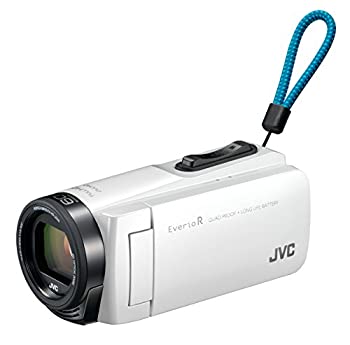 【中古】（非常に良い）JVCKENWOOD JVC ビデオカメラ Everio R 防水 防塵 32GB シャインホワイト GZ-R470-W