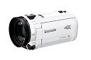 【中古】パナソニック 4K ビデオカメラ VX985M 64GB あとから補正 ホワイト HC-VX985M-W