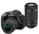 【中古】（非常に良い）Nikon デジタル一眼レフカメラ D5300 AF-P ダブルズームキット ブラック D5300WZ3