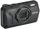 【中古】RICOH WG-6 ブラック 本格防水カメラ 20メートル防水 耐衝撃 防塵 耐寒 2000万画素 4K動画対応 高性能GPS内蔵 水中専用マーメード...
