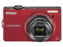 【中古】Nikon デジタルカメラ COOLPIX (クールピクス) S6000 フラッシュレッド S6000RD