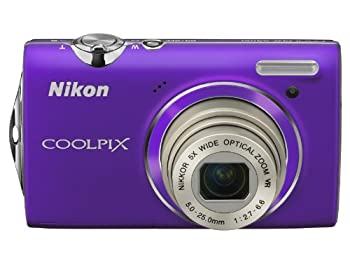 【中古】Nikon デジタルカメラ COOLPIX  S5100 ライトパープル S5100PP 1220万画素 光学5倍ズーム 広角28mm 2.7型液晶