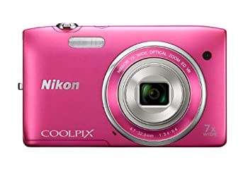 【中古】（非常に良い）Nikon デジタルカメラ COOLPIX S3500 光学7倍ズーム 有効画素数 2005万画素 ストロベリーピンク S3500PK
