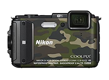 【中古】（非常に良い）Nikon デジタルカメラ COOLPIX AW130 カムフラージュグリーン