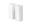 【中古】Linksys Velop 3バンド AC4400 家庭用WiFiメッシュシステム - 2パック (4000平方フィートまで対応)