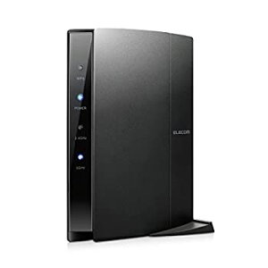 【中古】「非常に良い」エレコム WiFi ルーター 11ac 1733+800Mbps トレンドマイクロセキュリティ搭載 推奨環境:3階建/4LDK WRC-2533GHBK2TA