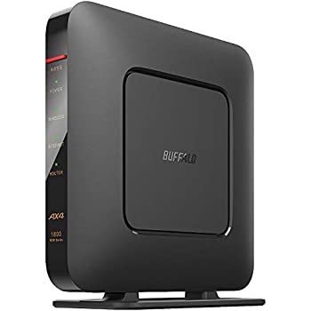 【中古】（非常に良い）バッファローWiFi ルーター無線LAN 最新規格 Wi-Fi6 11ax / 11ac AX1800 574+1200Mbps 日本 ツメの折れないLANケーブル同梱【iPhone13/12/11/iPh