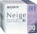 【中古】(非常に良い)SONY 10MDW80NED ミニディスク 80分10枚組