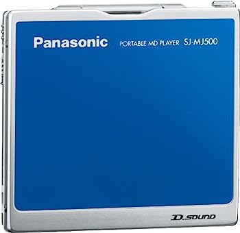 【中古】(非常に良い)パナソニック ポータブルMDプレーヤー ブルー SJ-MJ500-A