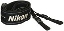 【中古】Nikon ネックストラップ 一眼レフ・ミラーレス用 45mm幅 ニコンロゴ ワイドデジタルストラップ ブラック 7054