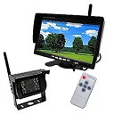 【中古】有線・無線12〜24V両方対応 ワイヤレス 7インチモニター+ワイヤレス暗視カメラ バックカメラ 12V/24V 兼用 トラック、バス、重機等対応 VM...
