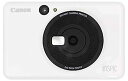 【中古】「非常に良い」Canon インスタントカメラプリンター iNSPiC CV-123-WH ホワイト