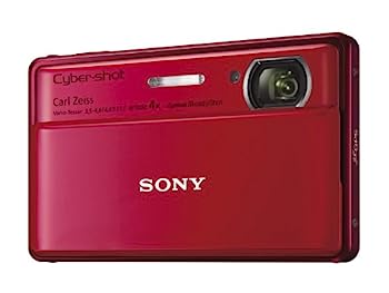 【中古】ソニー SONY デジタルカメラ Cybershot TX100V 1620万画素CMOS 光学x4 レッド DSC-TX100V/R