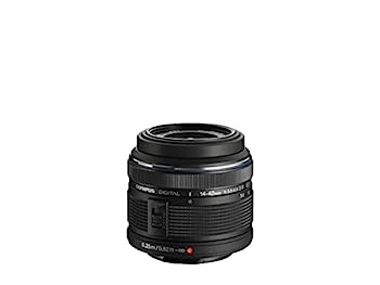 【中古】OLYMPUS 標準ズームレンズ M.ZUIKO DIGITAL 14-42mm F3.5-5.6 II R ブラック