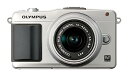 【中古】（非常に良い）OLYMPUS ミラーレス一眼 PEN mini E-PM2 レンズキット シルバー E-PM2 LKIT SLV