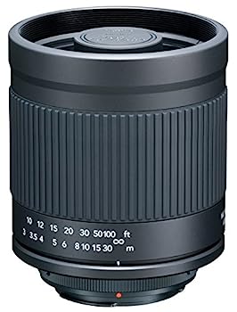 【中古】（非常に良い）Kenko 望遠レンズ ミラーレンズ 400mm F8 マニュアルフォーカス フード付 ペンタックスK用 ブラック フィルム/デジタル一眼対応