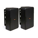 【中古】Klipsch CP-6 インドア/アウトドアスピーカー - ブラック (ペア)