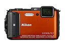【中古】(非常に良い)Nikon デジタルカメラ COOLPIX AW130 オレンジ