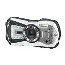 【中古】RICOH 防水デジタルカメラ RICOH WG-40W ホワイト 防水14m耐ショック1.6m耐寒-10度 RICOH WG-40W WH 04687