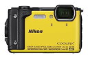 【中古】(非常に良い)Nikon デジタルカメラ COOLPIX W300 YW クールピクス イエロー 防水