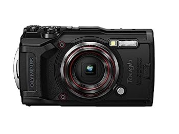 楽天オマツリライフ別館【中古】（非常に良い）OLYMPUS デジタルカメラ Tough TG-6 ブラック 1200万画素CMOS F2.0 15m 防水 100kgf耐荷重 GPS 内蔵Wi-Fi TG-6BLK