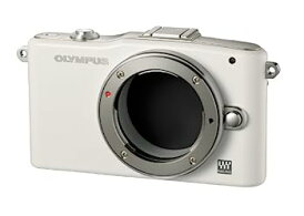 【中古】(非常に良い)OLYMPUS ミラーレス一眼 PEN mini E-PM1 ボディ ホワイト E-PM1 BODY WHT