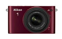 【中古】（非常に良い）Nikon ミラーレス一眼 Nikon 1 J3 標準ズームレンズキット1 NIKKOR VR 10-30mm f/3.5-5.6付属 レッド N1J3HLKRD
