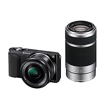 【中古】SONY ミラーレス一眼 NEX-3N ダブルズームレンズキット E PZ 16-50mm F3.5-5.6 OSS ＋ E 55-210mm F4.5-6.3 OSS付属 ブラック NEX-3NY B