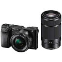 【中古】(非常に良い)ソニー ミラーレス一眼 α6000 ダブルズームレンズキット E PZ 16-50mm F3.5-5.6 OSS + E 55-210mm...