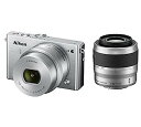【中古】Nikon ミラーレス一眼 Nikon1 J4 ダブルズームキット シルバー J4WZSL(2)