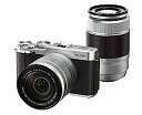 【中古】(非常に良い)FUJIFILM ミラーレス一眼 X-A2 ダブルズームレンズキット シルバー X-A2S1650II/50230II