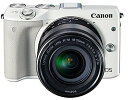 【中古】Canon ミラーレス一眼カメラ EOS M3 レンズキット(ホワイト) EF-M18-55mm F3.5-5.6 IS STM 付属 EOSM3WH-...