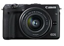 【中古】Canon ミラーレス一眼カメラ EOS M3 レンズキット(ブラック) EF-M15-45mm F3.5-6.3 IS STM 付属 EOSM3BK-...