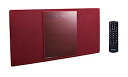 【中古】(非常に良い)パナソニック ミニコンポ Bluetooth対応 レッド SC-HC400-R