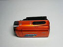 【中古】「非常に良い」JVC KENWOOD JVC ビデオカメラ EVERIO 防水 防塵 内蔵メモリー32GB オレンジ GZ-R300-D